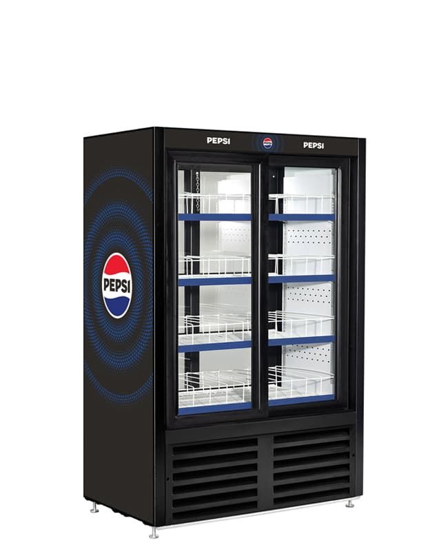 Low Profile, Pass-Thru, Sliding Door Cooler